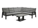 Loungeset / Hoekset Grace Antraciet 5-delig, Ophalen of Verzenden, Nieuw