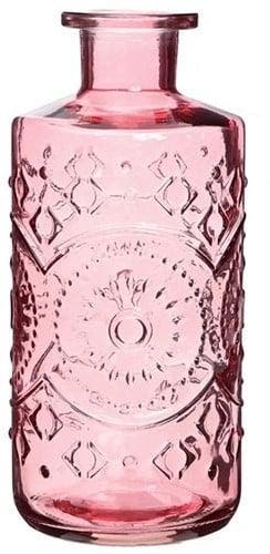 Gekleurde glazen fles berlin soft pink ook geschikt als, Ophalen of Verzenden, Nieuw