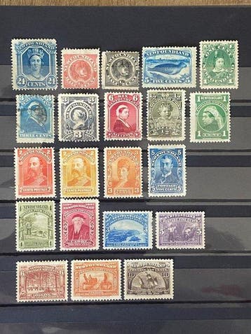 Newfoundland 1865/1897 - Canada 1865-1897, Ontario 1864, Gestempeld