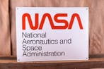 Emaille bord - XL NASA-zegellogo; Luxe versie; commercieel, Antiek en Kunst