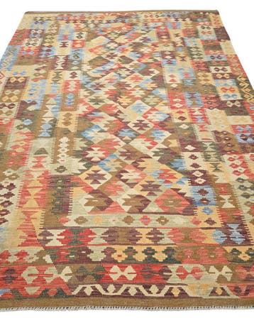 Afgan tribal kelim 300x200 handgeweven wollen vloerkleed, 200 cm of meer,  Perzisch tapijt kelim killim wollen vloerkleed handgeknoopt 