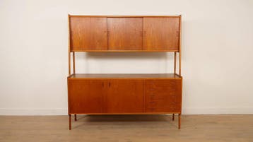 Vintage highboard | Wandkast | Teak | 175 cm, Ophalen of Verzenden, Nieuw