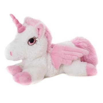 Habibi warmte knuffel eenhoorn - magnetron - wit - 18 cm, Verzenden, Nieuw