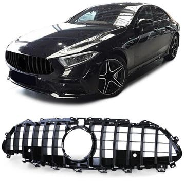 Grill Mercedes CLS C257 17-.. GT Look Glans Zwart, Ophalen of Verzenden, Nieuw