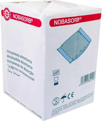 Absorberend verband Nobasorb - Niet steriel - 10x10cm - 25, Verzenden, Nieuw