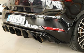 Achterbumper Diffusor VW Golf 7,5 GTI 2017- Rieger Glossy, Ophalen of Verzenden, Nieuw