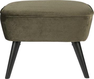 WOOOD Sara Hocker Op Poten - Velvet Stof - Warm Groen, Verzenden, Nieuw