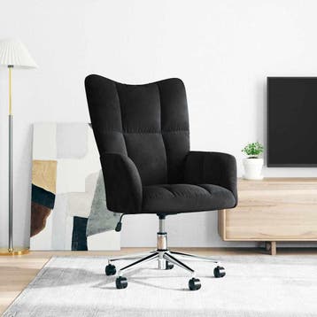 vidaXL Relaxstoel fluweel zwart, Verzenden, Nieuw