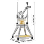 Commerciële groente- en fruitdicer met RVS messen en hendel, Verzenden, Nieuw in verpakking