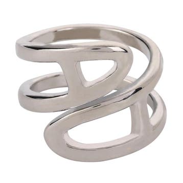 Fako Bijoux - Sjaalklem - Ring Rond Gedraaid - 24x20mm -, Verzenden, Nieuw