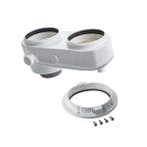 Ferroli Ø80/80 excentrische rookgasadapter, Verzenden, Nieuw