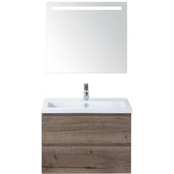 Vogue Badmeubelset 80 cm - Greeplijst in Kleur - Tabacco -, Ophalen of Verzenden, Nieuw