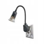 LED stekkerlamp - Met verstelbare arm - 185 Lumen - Zwart, Ophalen of Verzenden, Nieuw
