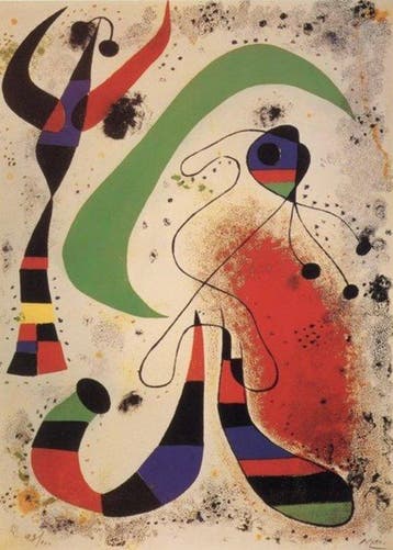 Joan Miró (after) - “La nuit, 1953”. Gesigneerd en genummerd