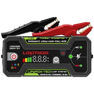 Lokithor J1350 PRO LiFePO4 12V 1350A Jumpstarter, Auto diversen, Jumpstarters, Verzenden, Nieuw