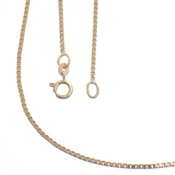 Roségouden Venetiaanse schakelketting, Ophalen of Verzenden, Gebruikt, Goud, Goud