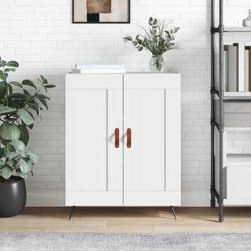 vidaXL dressoir 69,5x34x90 cm bewerkt hout wit, Ophalen of Verzenden, Zo goed als nieuw