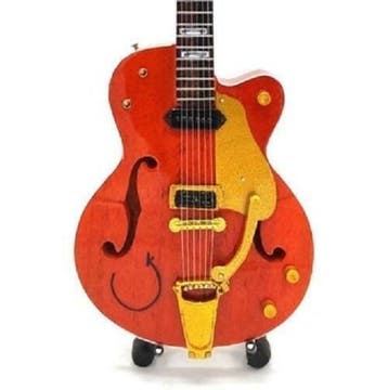 Miniatuur replica Gretsch Hollowbody gitaar - Eddie Cochran, Ophalen of Verzenden, Nieuw, Pop, Beeldje of Miniatuur