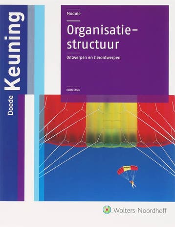 Organisatiestructuur 9789001400460, Boeken, Verzenden, Zo goed als nieuw