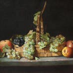 Otto Scholderer (1834 - 1902), attributed to - A basket of