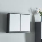 Spiegelkast Overath badkamerkast grijs 49,5x60x20 cm [en.cas, Verzenden, Nieuw