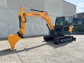 Veiling: Rupsgraafmachine Hyundai HX55 Diesel 2019, Ophalen, Graafmachine