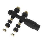 [neu.haus] Thermostaatkraan Gloppen voor radiatoren zwart, Doe-het-zelf en Verbouw, Verwarming en Radiatoren, Verzenden, Nieuw