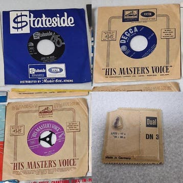 3 Greek 45 RPM Records – The Forminx/Vangelis, Mikis, Nieuw in verpakking