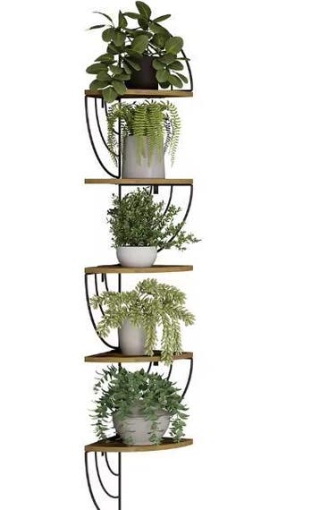 Hoek Wandplank met Zigzag Ontwerp – 5 Lagen, Verzenden, Nieuw