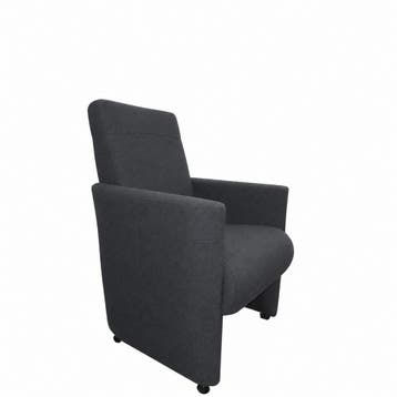 Eetkamerstoel Rob - eetkamerstoelen - Antraciet, Nieuw, Stof