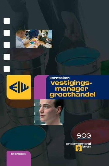 Bronboek vestigingsmanager groothandel 9789057843549, Boeken, Zo goed als nieuw