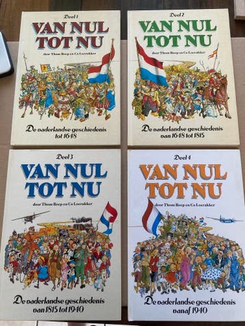 De Vaderlandse Geschiedenis in Stripvorm Hardcover 4 delen, Boeken, Verzenden, Nieuw