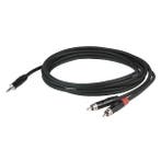 DAP FLX30150 Stereo Mini Jack - 2x RCA kabel PRO 1.5m, Muziek en Instrumenten, Verzenden, Nieuw