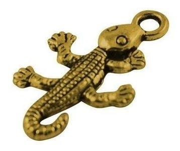 6 x Tibetaans zilveren bedeltje van een Gecko hagedis 26..., Ophalen of Verzenden, Nieuw, Bedel