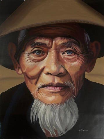 TA Duy Tung (1961) - Souffle du Delta 120 90 cm