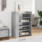 vidaXL Schoenenkast 74,5x37,5x100 cm bewerkt hout betongrijs, Verzenden, Nieuw
