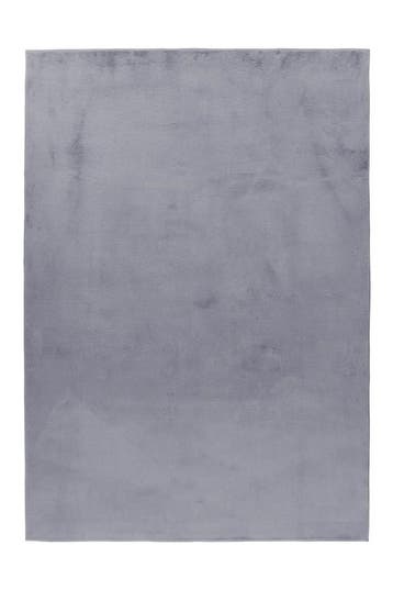 Wasbaar Vloerkleed | Pouffy | Uni | Grijs | 140x200 cm, Verzenden, Nieuw
