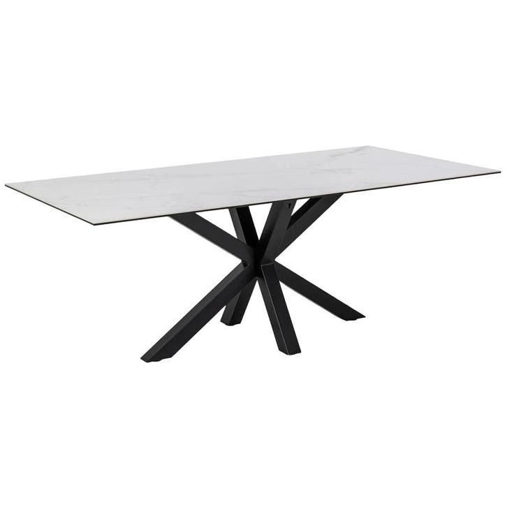 Rebellenclub Cardiff Eetkamertafel - 200 X 100 Cm - Keramiek, Huis en Inrichting, Tafels | Eettafels, 100 tot 150 cm, Zo goed als nieuw