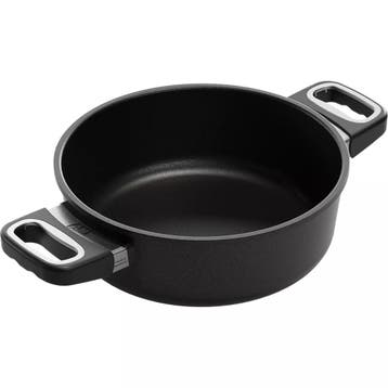 AMT Gastroguss Braadpan 24 cm – Non-stick coating – Oven, Ophalen of Verzenden, Nieuw, Rvs