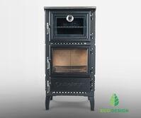 Stalen Houtkachel met oven | ÇALIKAN Model 306 3D 12kw, Huis en Inrichting, Kachels, Nieuw, Hout, Vrijstaand, Houtkachel