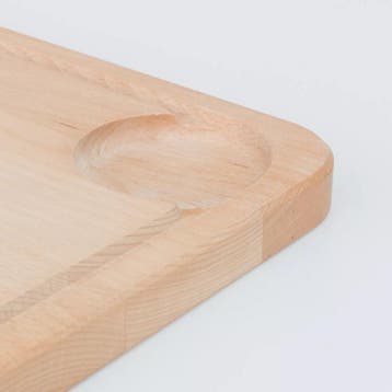 HOCHO Snijplank met Sapgeul – Beukenhout – 395x295x20 mm, Ophalen of Verzenden, Nieuw