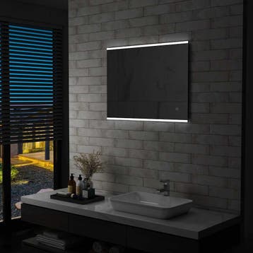 vidaXL Badkamerspiegel LED met aanraaksensor 80x60 cm, Huis en Inrichting, Verzenden, Nieuw
