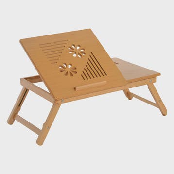 Bamboe Laptoptafel Bedtafel met Verstelbare Hoogte en Kantel, Verzenden, Nieuw