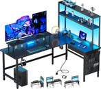 Bureau - Computertafel - Computerbureau - 150x100 cm - Zwart, Verzenden, Zo goed als nieuw