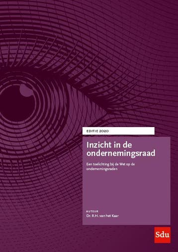 Inzicht in de ondernemingsraad. Editie 2020 / Inzicht in de, Boeken, Verzenden, Zo goed als nieuw, R.H. van het Kaar