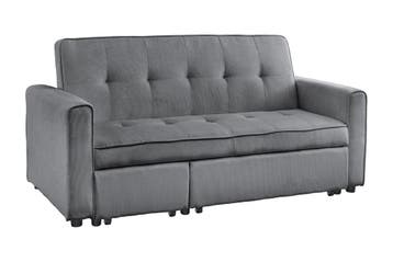 Slaapbank SMART 180 cm 2-zits, koordgrijs - 47591, Ophalen of Verzenden, Nieuw