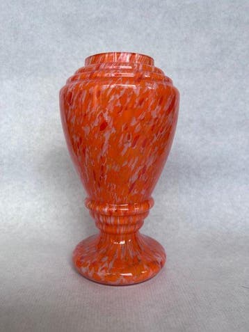 Kralik - Bloemensteker boheems glas Art Deco - Vaas - Pique