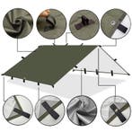 Waterdicht Bushcraft Tarp 19 Punten Multifunctioneel, Caravans en Kamperen, Voortenten en Luifels, Verzenden, Nieuw