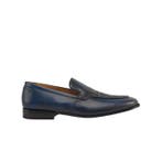 TESTONI - 8 UK - 42 IT - Camogli Blue Loafer Woven Calf /, Nieuw