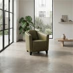 Leren fauteuil Press Special - Vintage Olive (olijf/groen), Nieuw, Ophalen of Verzenden, Eigentijds, Klassiek, Retro, Romantisch, Vintage